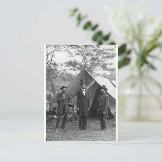 1862年頃の南北戦争の写真 ポストカード (スタンド正面)