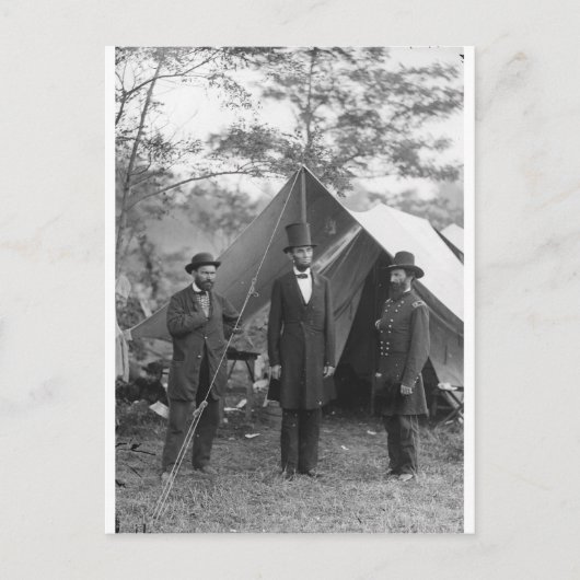 1862年頃の南北戦争の写真 ポストカード (正面)