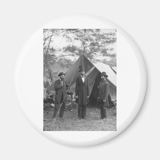 1862年頃の南北戦争の写真 マグネット (正面)