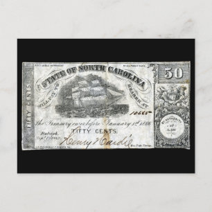 1862 North Carolina 50 Centノート ポストカード