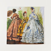 1863ジャーナルデジュネペルソネスファッションプリント タペストリー (正面)