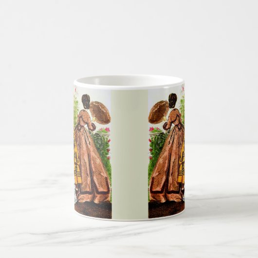 1863ジャーナルデジュネペルソネスファッションプレート コーヒーマグカップ (中央)