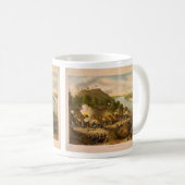 1863年にVicksburgのアメリカ南北戦争の包囲 コーヒーマグカップ (正面右)