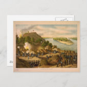 1863年のビックスバーグの南北戦争包囲 ポストカード (正面/裏面)