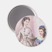 1863年のヴィクトリア朝の花嫁 マグネット (正面/裏面)