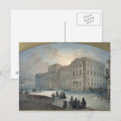 1863年の冬のマリインスキー宮殿の景色 ポストカード (正面/裏面)