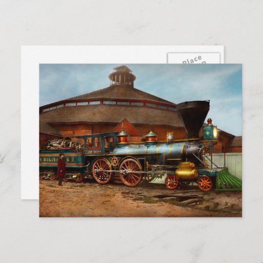 1863年の列車 - 南北戦争 - ハウプト将軍 ポストカード (正面/裏面)