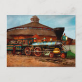 1863年の列車 - 南北戦争 - ハウプト将軍 ポストカード (正面)