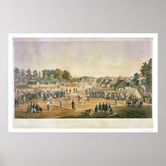 1863年の捕虜野球 ポスター (正面)