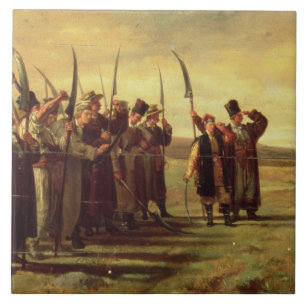 1863年の暴動のポーランドのInsurrectionists (油 タイル