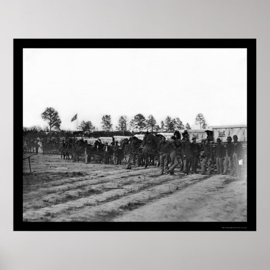 1863年の機関車隊 ポスター (正面)