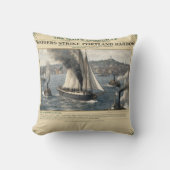1863年6月27日ポートランド港を襲撃する海賊 クッション (正面)