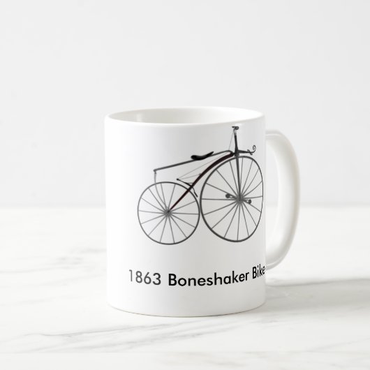 1863 Boneshakerバイクコーヒーマグ コーヒーマグカップ (正面右)