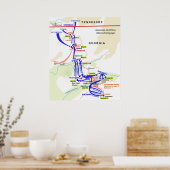 1864年のアメリカ南北戦争アトランタ運動 ポスター (キッチン)