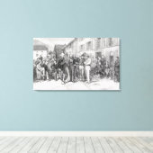 1864年のツェルマットのクラブ室「アセント」より キャンバスプリント (インサイチュ (ウッドフロア))