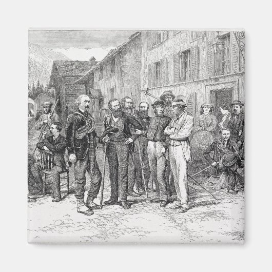 1864年のツェルマットのクラブ室「アセント」より マグネット (正面)