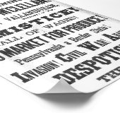 1864年の選挙の舷側 ポスター (角)