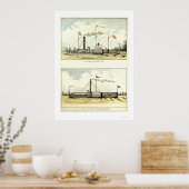 1864年のD.M.N.StoufferによるIronclad Vindicator ポスター (キッチン)