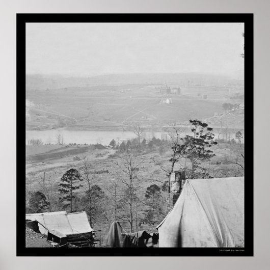 1864年ノックスビルにある東テネシー大学 ポスター (正面)