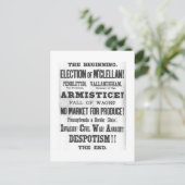 1864年大統領のの選挙 ポストカード (スタンド正面)