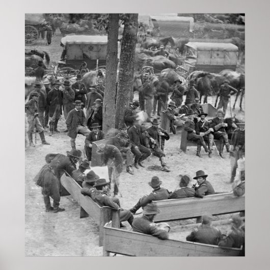 1864年(1864年)南北戦争会議 ポスター (正面)