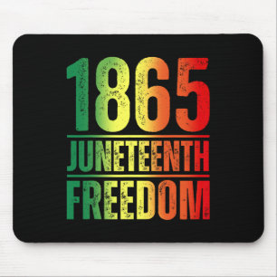 1865女性の男性18 Freedom African American マウスパッド