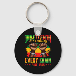 1865年からのすべての鎖を断ち切る Juneteenth _3  キーホルダー