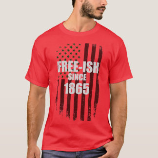 1865年からアフリカ系アメリカ人のジュネテントのために自由になる Tシャツ