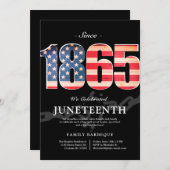 1865年から続くジューン・ティーンス自由の日 招待状 (正面/裏面)