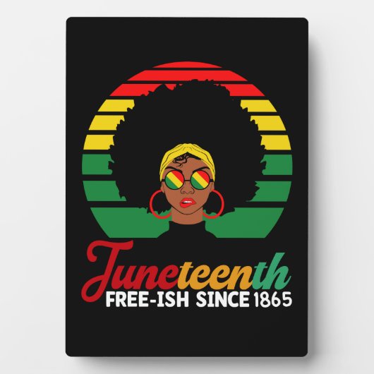 1865年から自由なものを手に入れた黒人の自由 Juneteenth  フォトプラーク (正面)