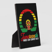1865年から自由なものを手に入れた黒人の自由 Juneteenth  フォトプラーク (側面)