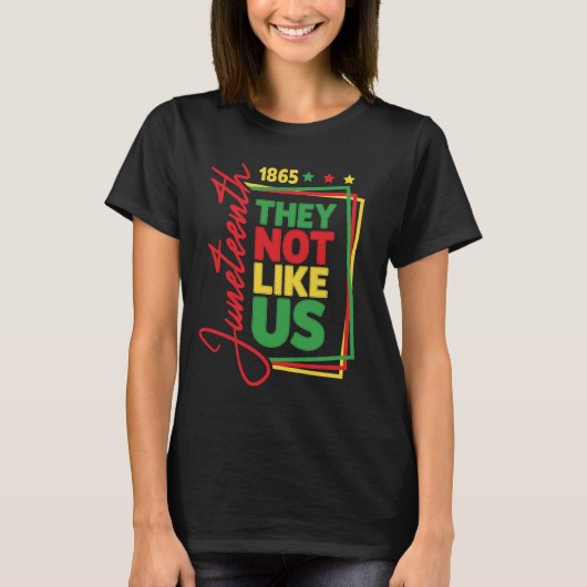 1865年に彼らは私たちの黒い歴史を好まない Tシャツ (正面)