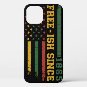 1865年のアメリカ国旗のアフリカ色から自由色 iPhone 12ケース