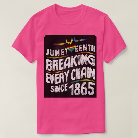1865年のメンズウォム以来、すべてのチェーンを破る十二月 Tシャツ (デザイン正面)