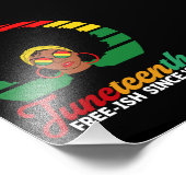 1865年の十二月以来の黒い自由フリーIsh フォトプリント (角)