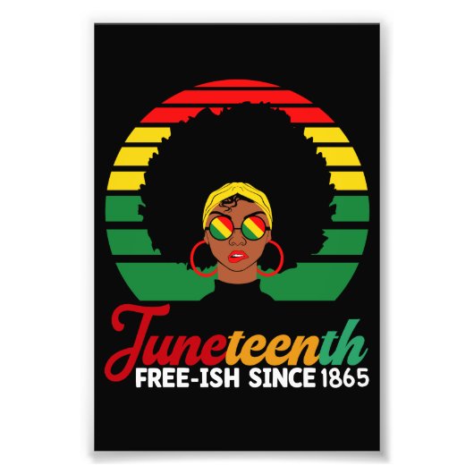 1865年の十二月以来の黒い自由フリーIsh フォトプリント (正面)