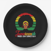 1865年の十二月以来の黒い自由フリーIsh ペーパープレート (正面)