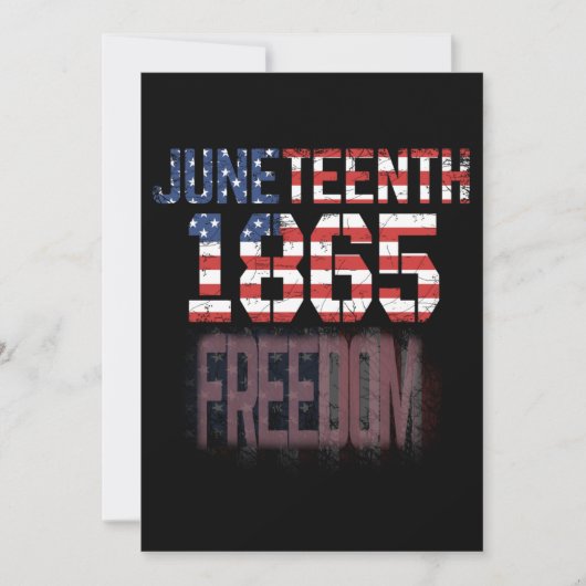 1865年の準自由 招待状 (正面)