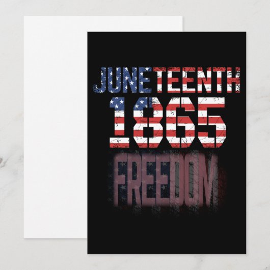 1865年の準自由 招待状 (正面/裏面)