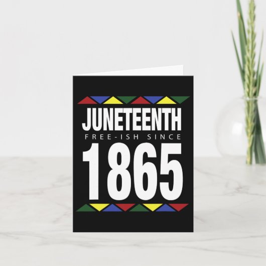 1865年の独立記念日から12月11日フリー カード (正面)