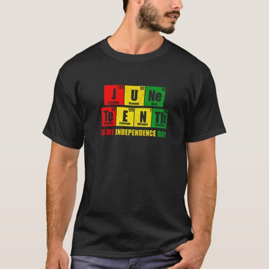 1865年の私の独立記念日Periodic Ta Tシャツ (正面)