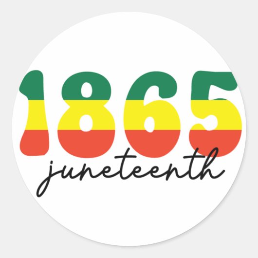 1865年の自由の日 ラウンドシール (正面)