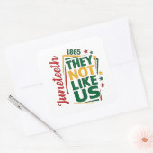 1865年の黒い歴史が気に入らない スクエアシール (封筒)