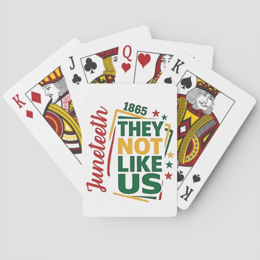 1865年の黒い歴史が気に入らない トランプ (裏面)