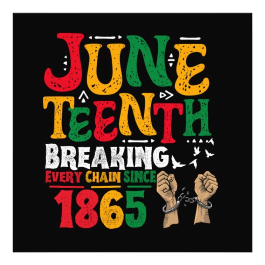 1865年の12番目の自由からの全ての連鎖を壊す フォトプリント            (正面)