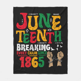 1865年の12番目の自由からの全ての連鎖を壊す フリースブランケット