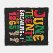 1865年の12番目の自由からの全ての連鎖を壊す フリースブランケット (正面(横))