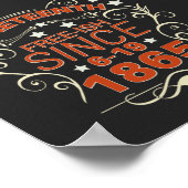 1865年の12番目の自由から自由な ポスター (角)