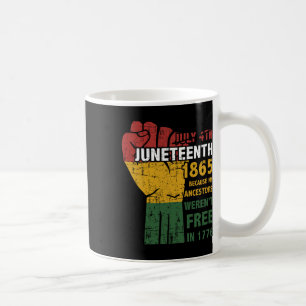 1865年のJの4番目の祖先は自由ではなかった コーヒーマグカップ