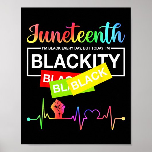 1865年アフリカ祝アメリカの自由 ポスター (正面)